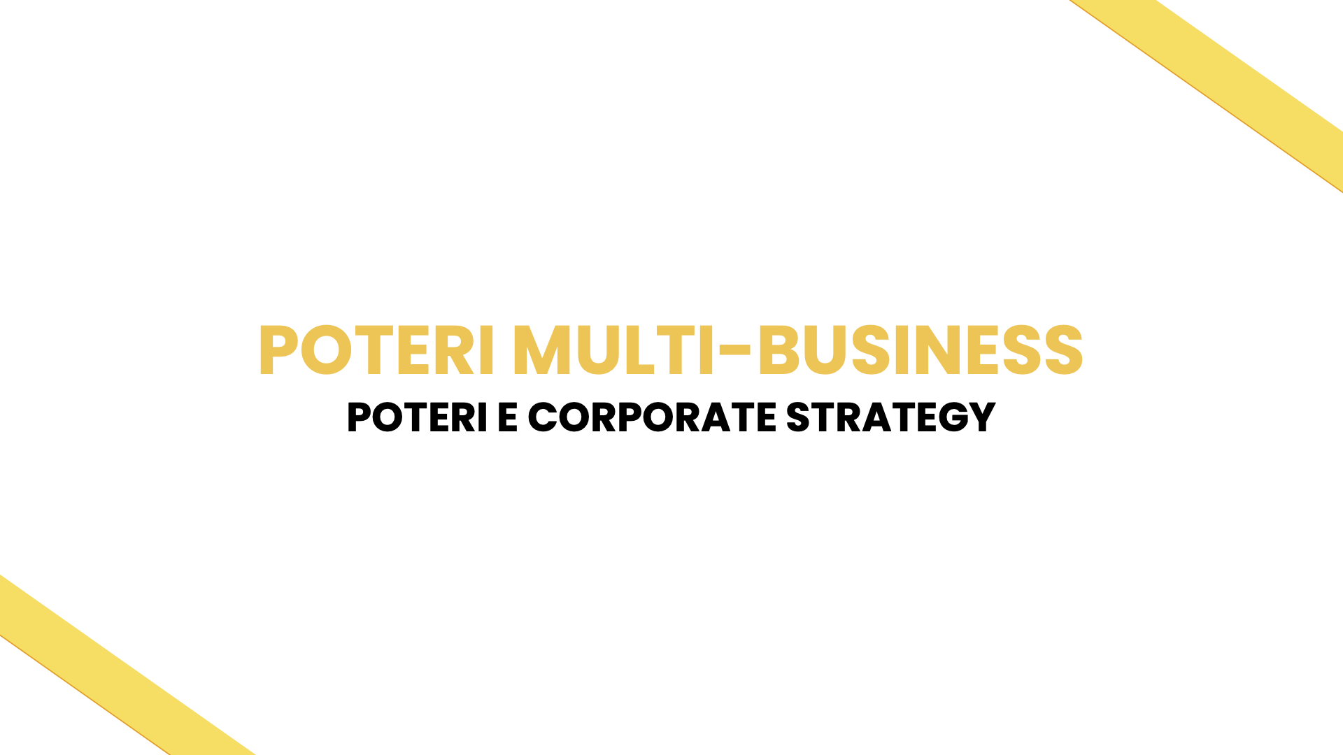 Thumbnail for "Poteri e Corporate Strategy".