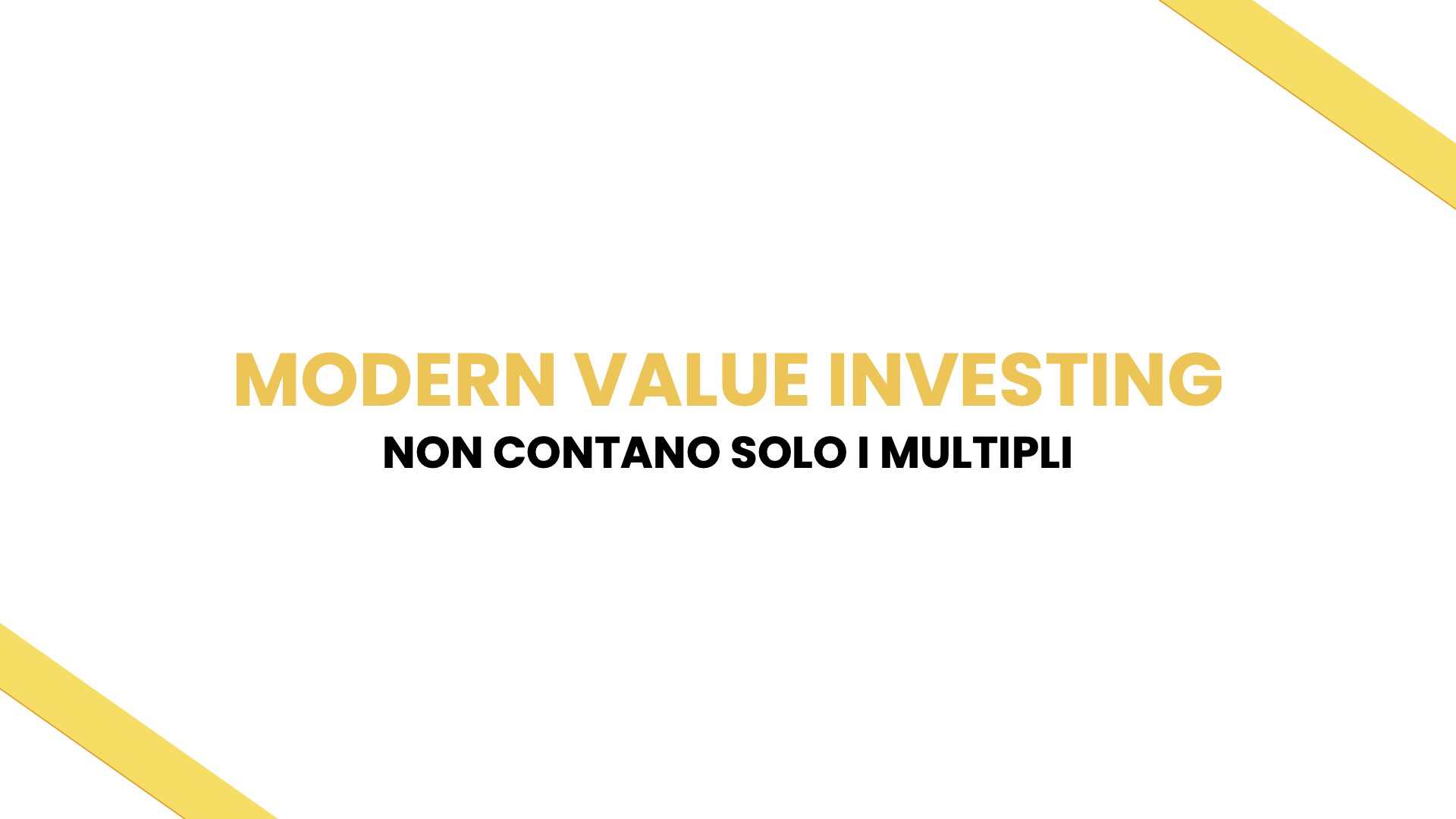 Thumbnail for "Modern Value Investing".