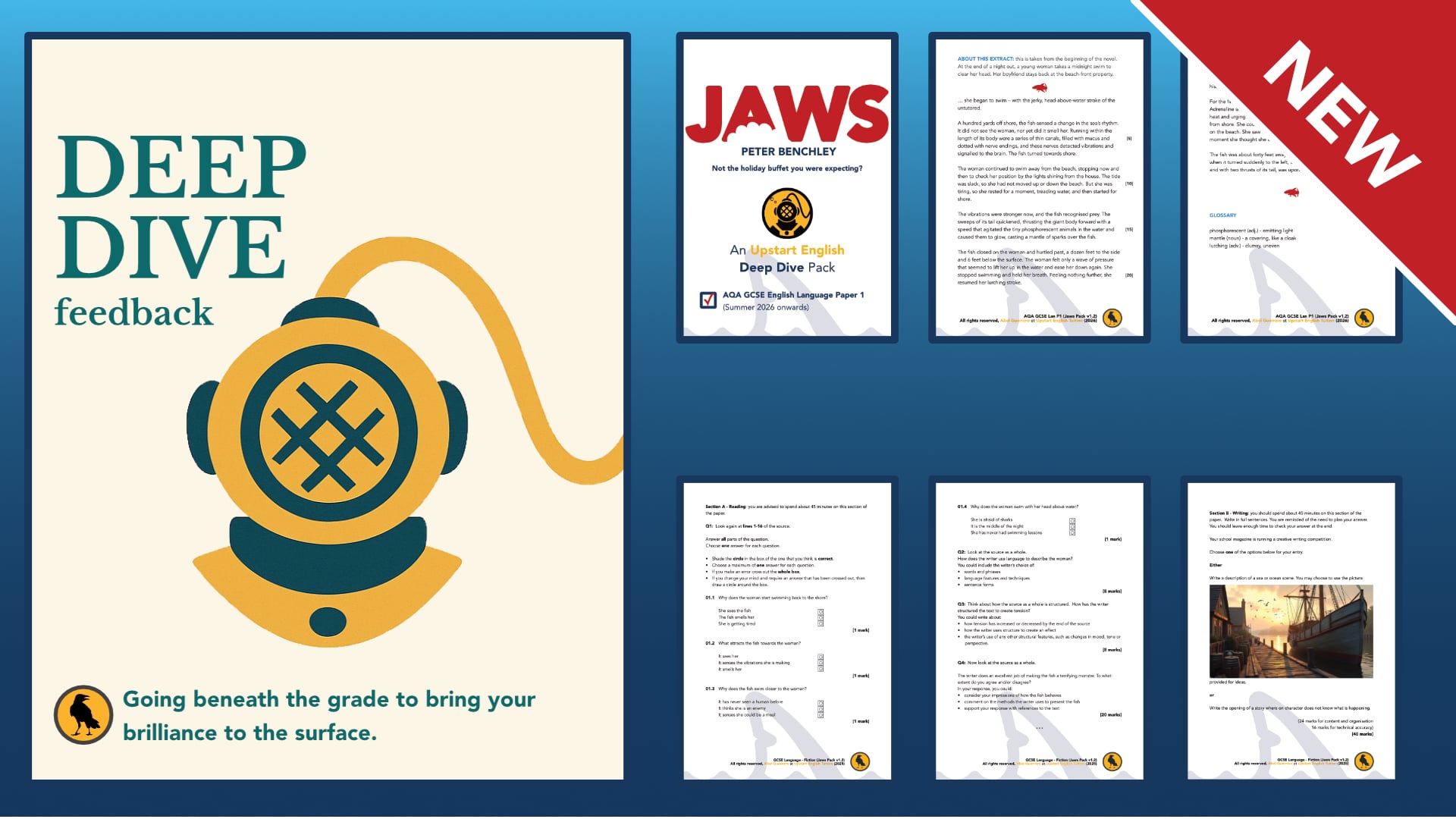 Deep Dive: AQA GCSE Lan P1 (Jaws) thumbnail