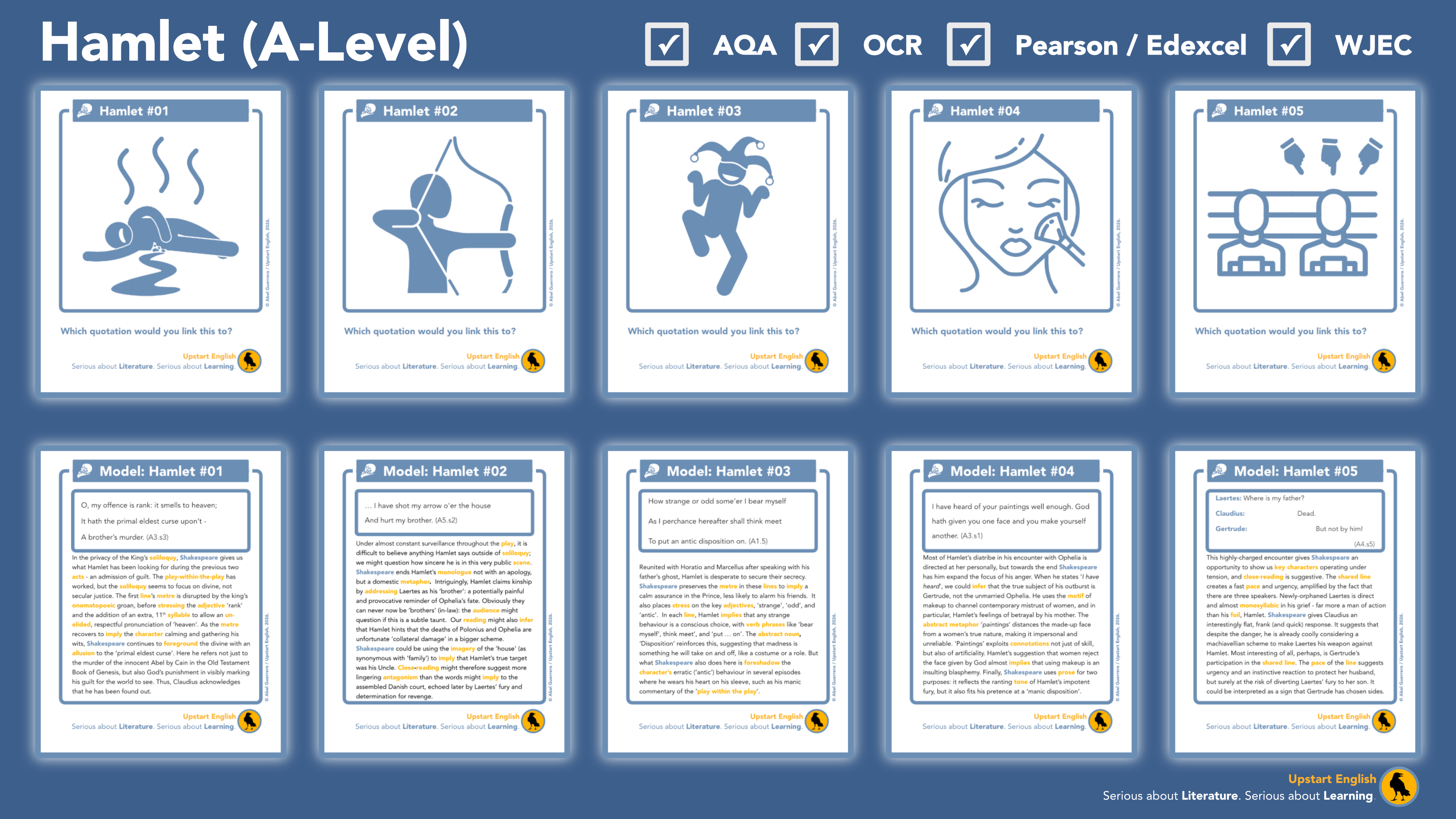 A Level Hamlet: Key Quotation taster pack thumbnail